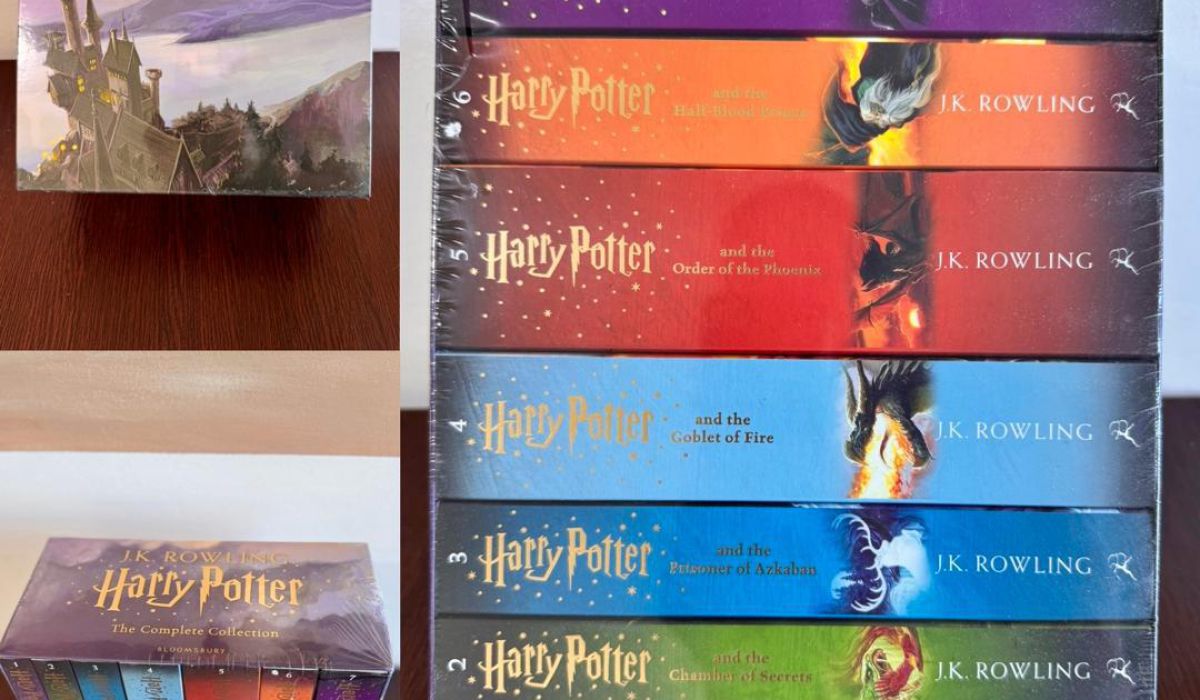 Harry-Potter-Bände ziehen in unsere Schulbibliothek ein