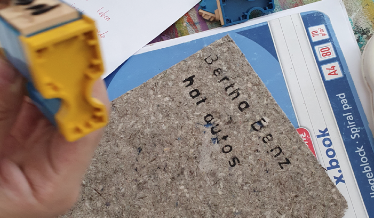 Papierherstellungsprojekt